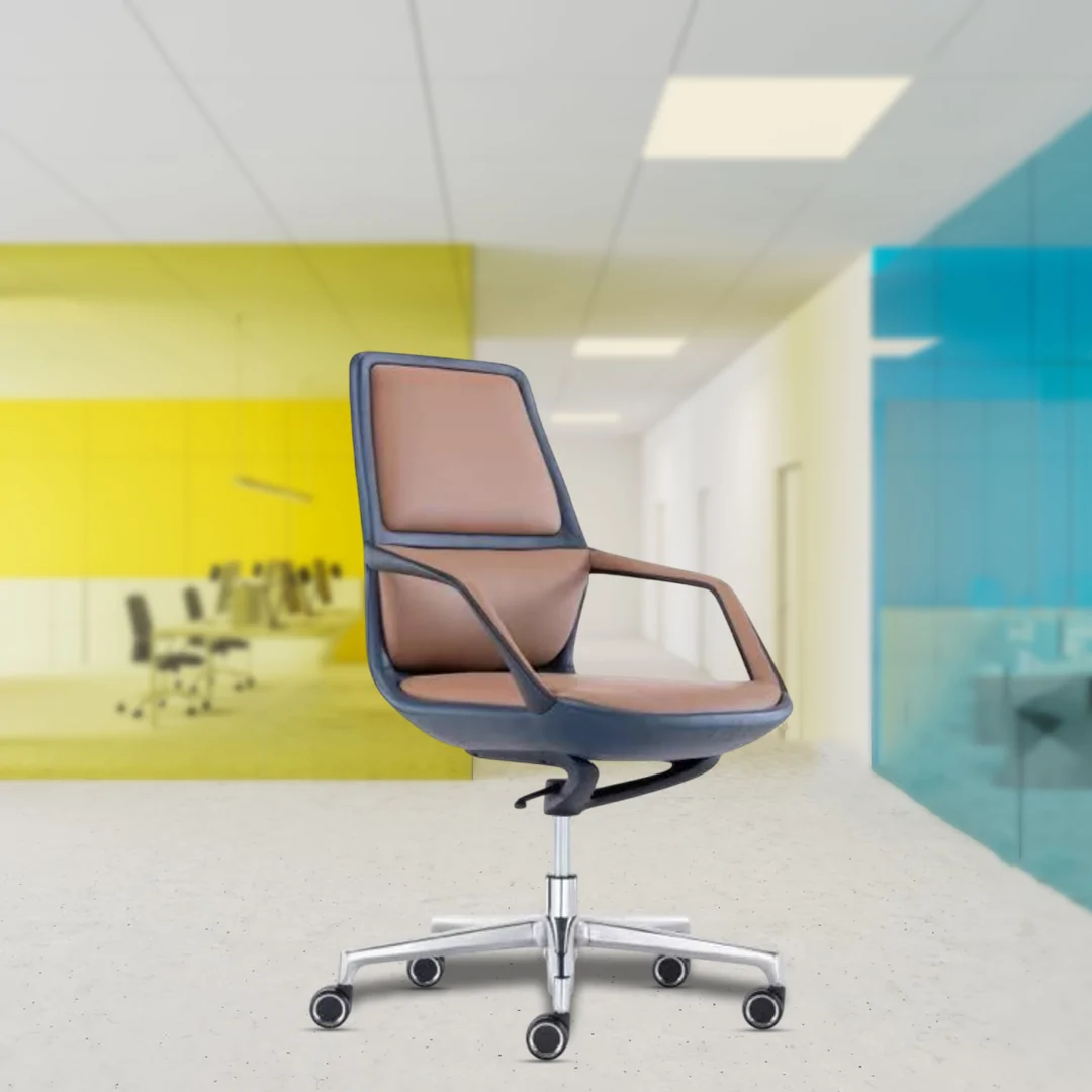 Jaguar Medium Back Ergonomic Chair with Fixed Armrests, Knee Tilt Mechanism, Multi-Position Lock, Aluminium Diecast Base, and 60mm Nylon Castors.